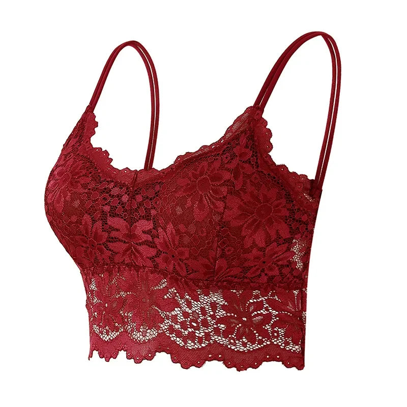 Lace Support Bra with Structured Design