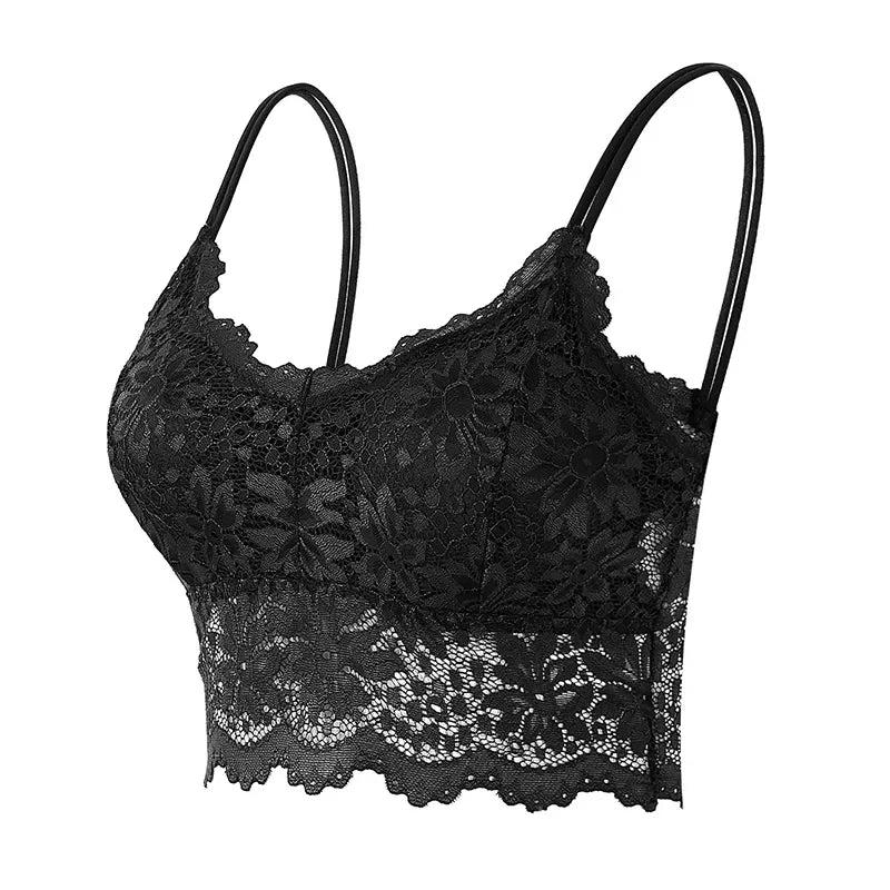 Lace Support Bra with Structured Design
