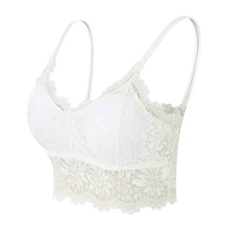 Lace Support Bra with Structured Design